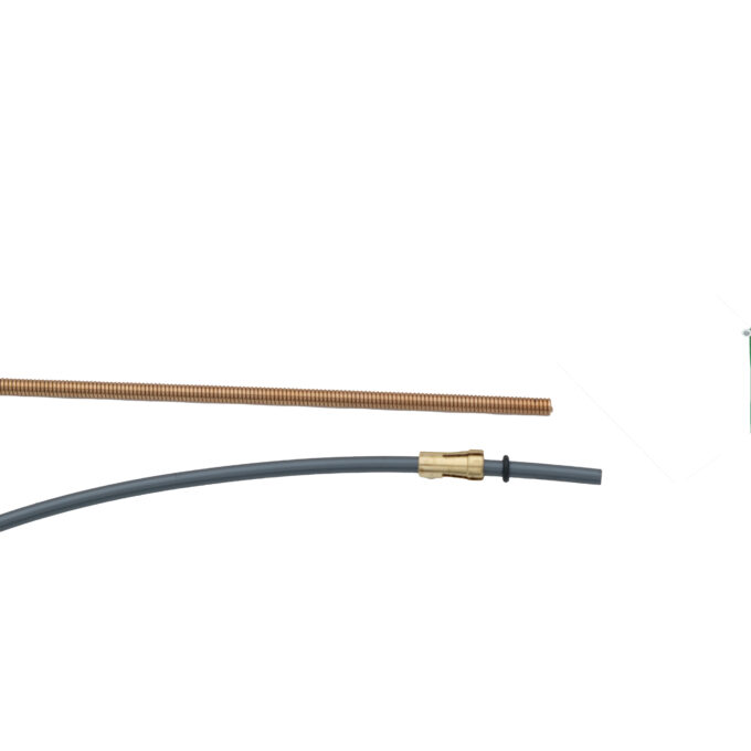 Guaine teflon 1,0-1,2mm  12% graphite 4m terminaison en cuivre