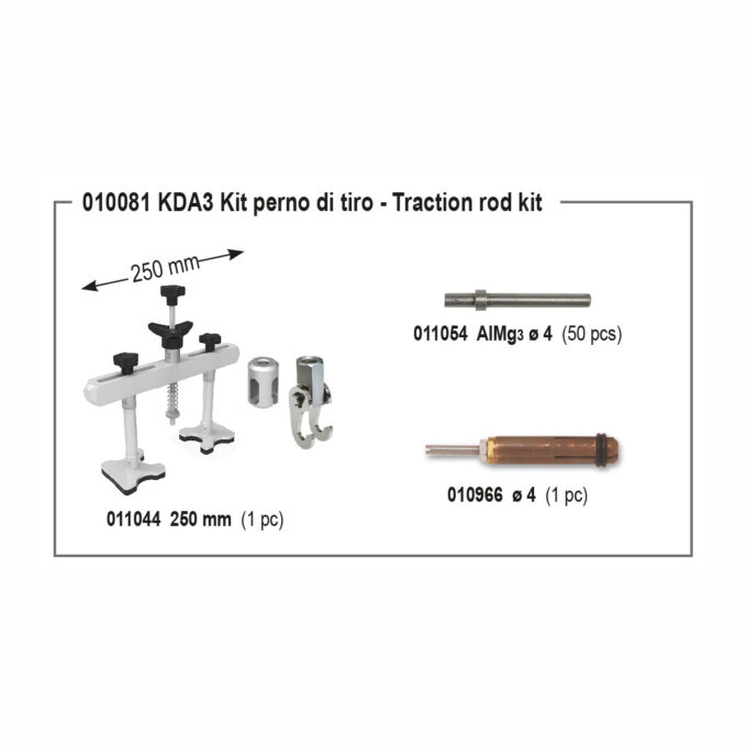 Kit for welding traction rod - KDA3