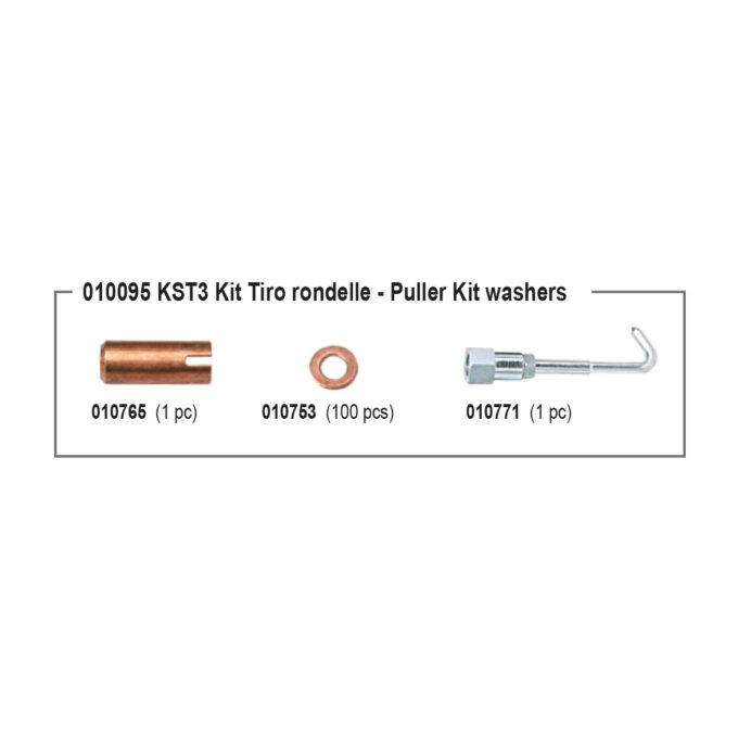 Kit tiro rondelle tonde acciaio KST3