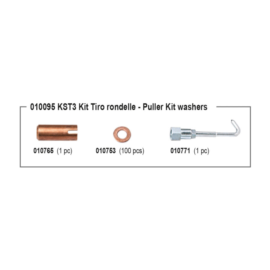 Puller kit on steel with washers KST3