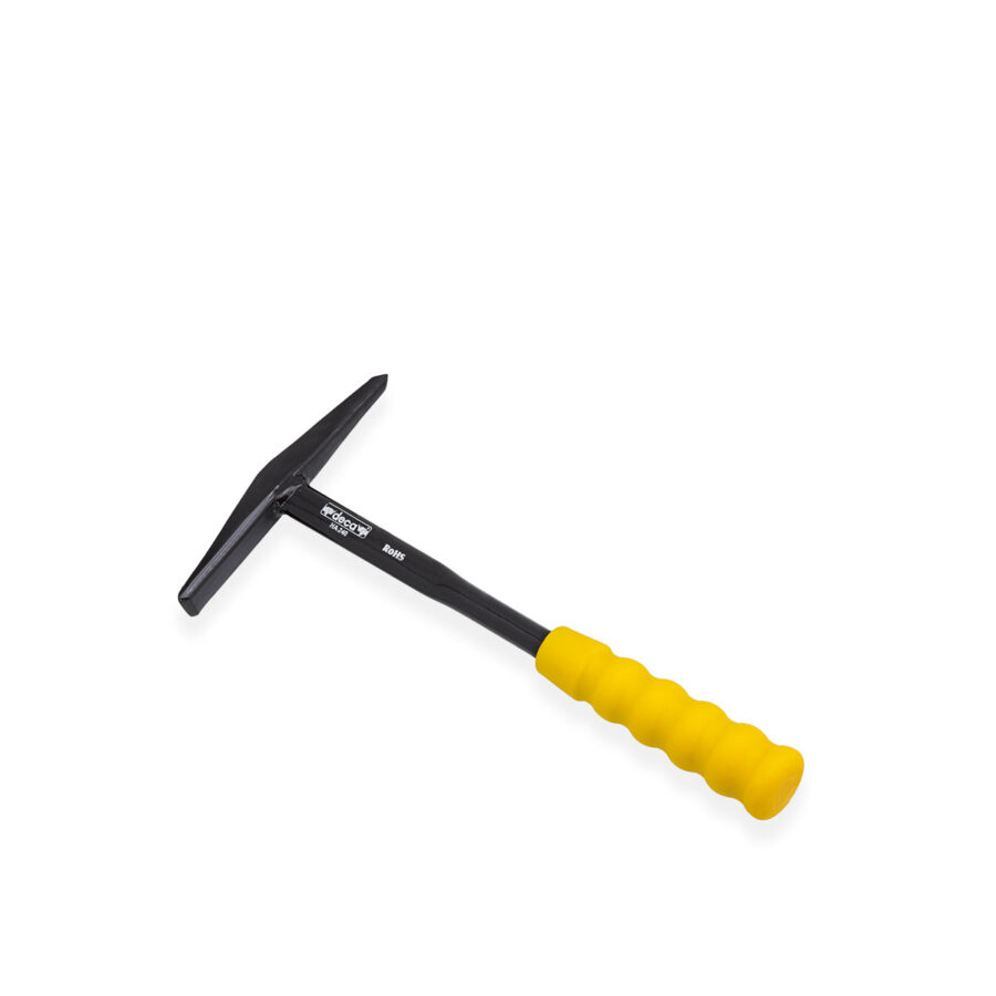 Hammer with covered metal handle