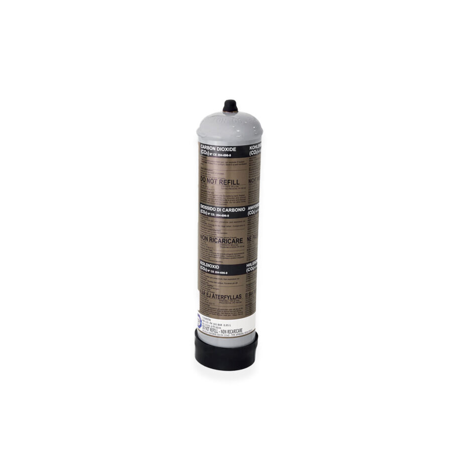 CO2 600gr - 1L not refillable cylinder