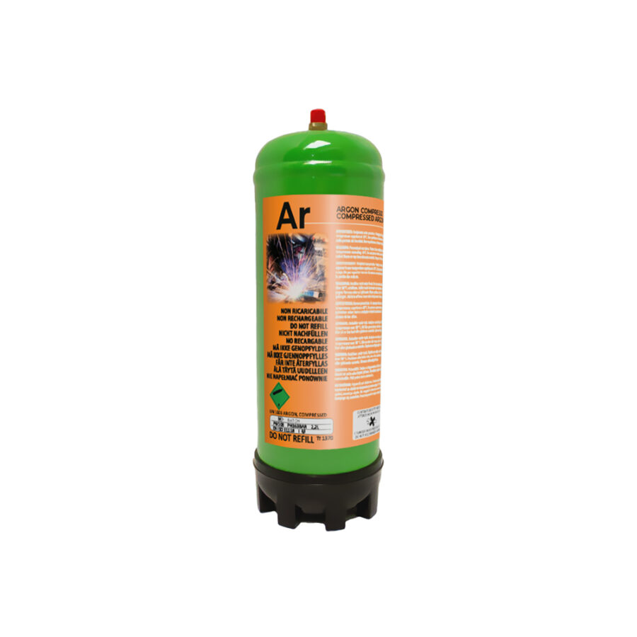 Argon 0,24m3 / 110Bar - 2,2L not refillable cylinder