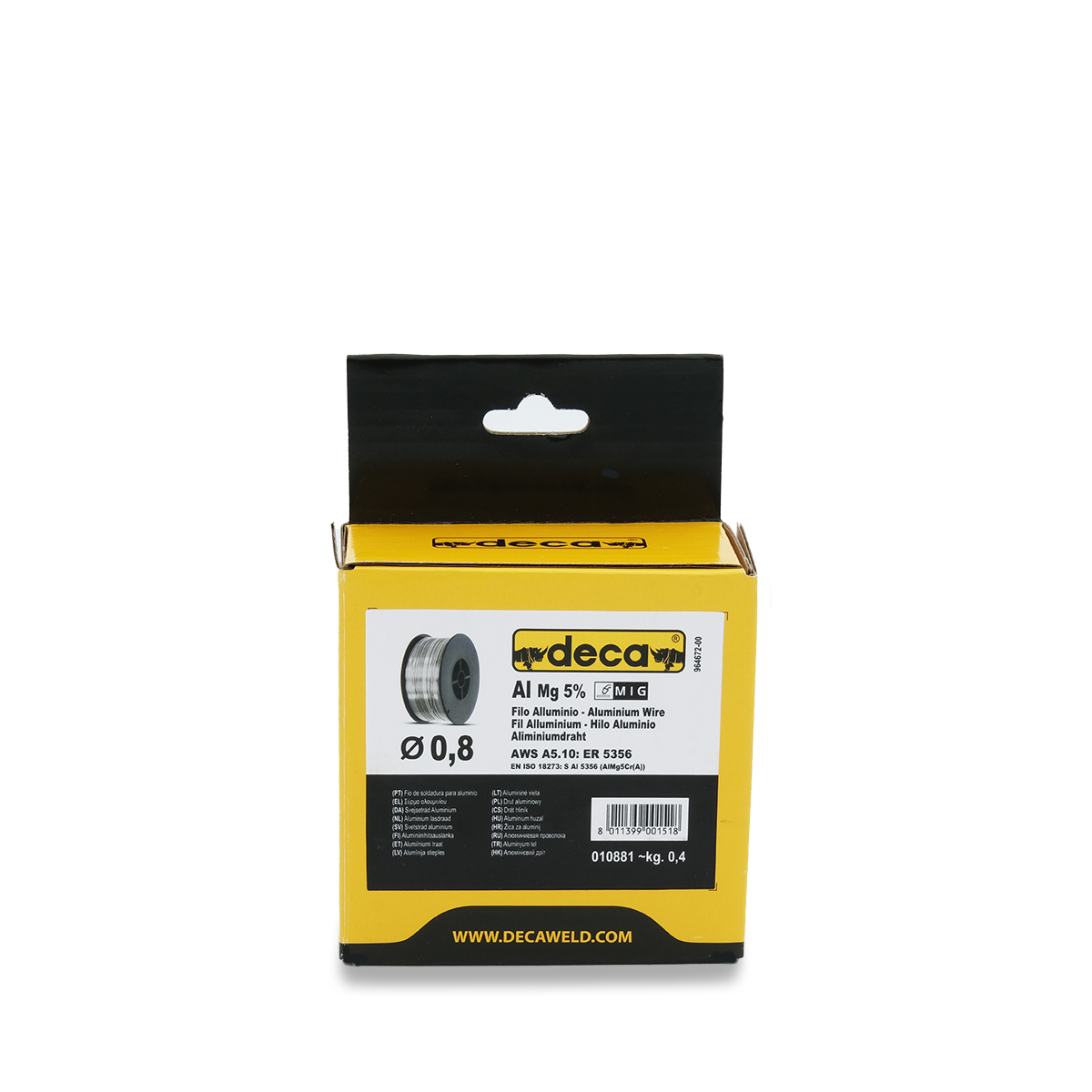 Aluminio/Magnesio 5% d.0,8mm - kg.0,4