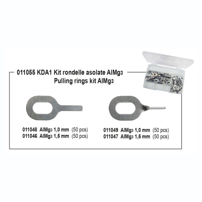 Kit arandelas con agujero AlMg3 KDA1