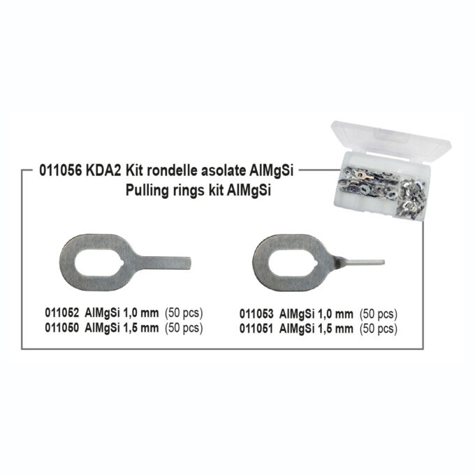 Kit arandelas con agujero AlMgSi KDA2