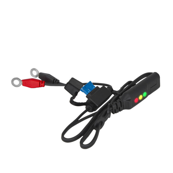 12V Battery adapter with charge indicator