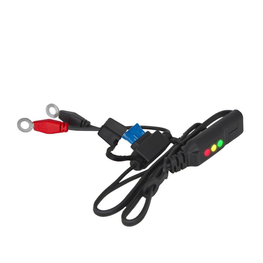 12V Battery adapter with charge indicator